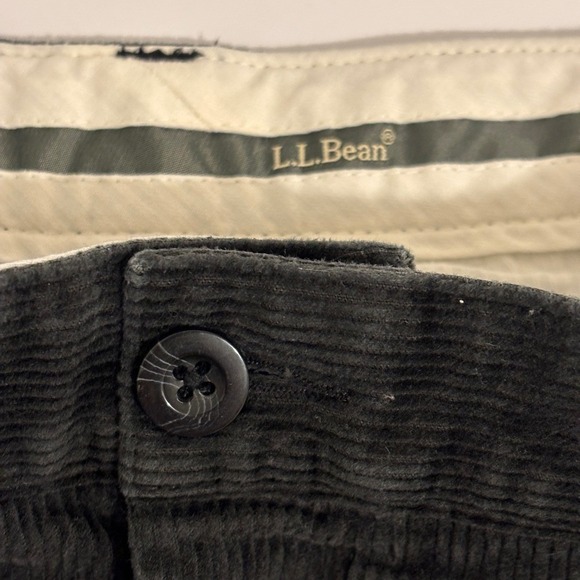 L.L. Bean Other - LL Bean Black Corduroy Chino Pants Mens 38x31 Classic Fit Thick Cotton Stretch